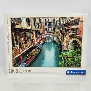 Clementoni 1000 Piece Puzzle Venice Canal Gondola Trattoria Sempione HQC Italy